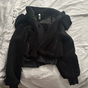 ALO Yoga Black Teddy Jacket